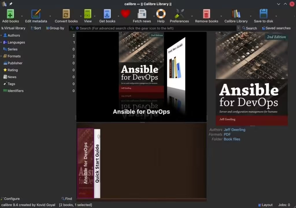 开源电子书管理工具Calibre 9.4发布